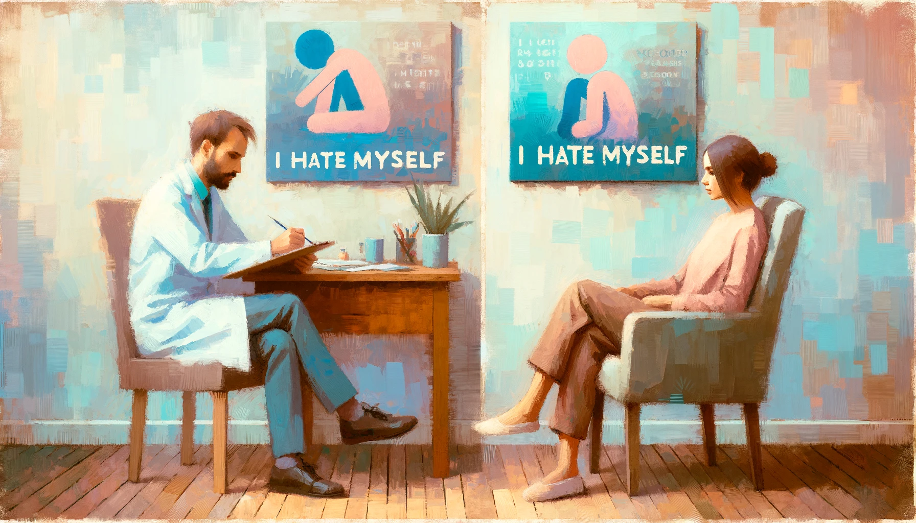 «Я себя ненавижу» Диалоги с психотерапевтом КПТ и с гештальт-терапевтом. (Сравнение подходов)